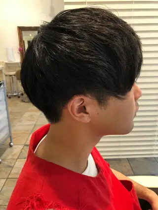 ショート カラー パーマ メンズ メンズサロン💈 吉岡陽【中野】のヘアスタイル