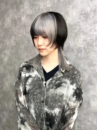 ミディアム 島川 蒼梧のヘアスタイル