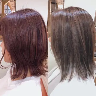 ミディアム カラー 長岡 俊樹のヘアスタイル