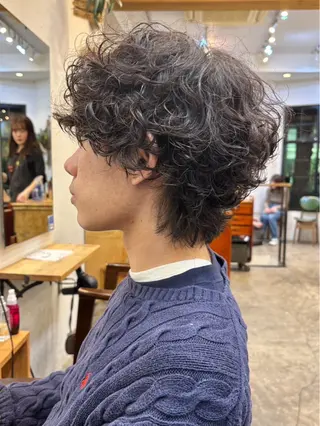 パーマ ロングレイヤー ／米澤凌華のヘアスタイル