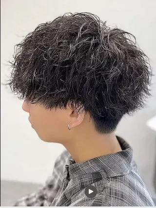 ショート パーマ メンズ メンズ特化/パーマ/ 髪質改善　高野奨馬のヘアスタイル