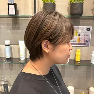 ショート 縮毛矯正・似合わせ タナカ レイヤのヘアスタイル