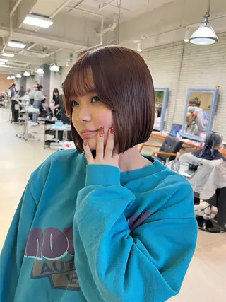 ショート カラー パーマ ヘアアレンジ charme【 シャルム 】所属・ボブ/レイヤー/ nanamiのヘアスタイル