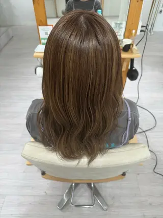 セミロング カラー NANAMI 【Rico】のヘアスタイル