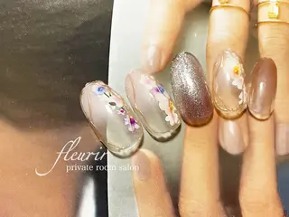 ネイル フルリール 【プライベートサロンのネイルデザイン