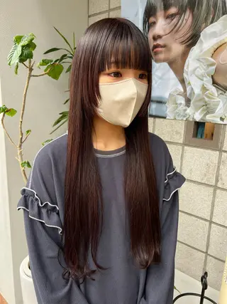 ロング 松本  夏海のヘアスタイル