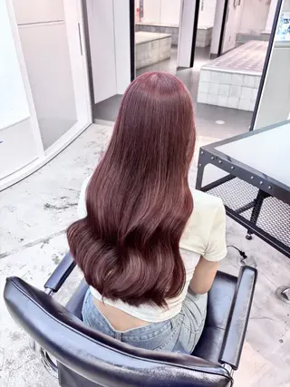 ロング カラー ヘアアレンジ 🎀モテ暖色× エクステ🎀あかりのヘアスタイル