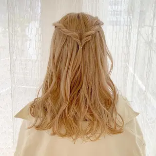 ロング ヘアアレンジ シールエクステ横浜 🐏☁️miminaのヘアスタイル