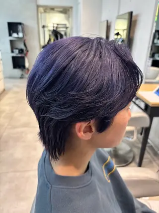 カラー メンズパーマ/ メッシュ📍ﾕﾘのヘアスタイル