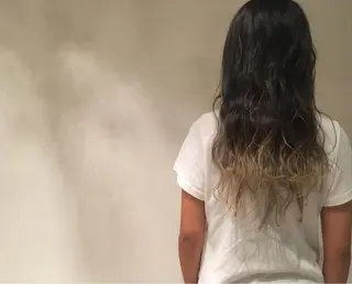 セミロング カラー カラーモデル募集中 美容室ハピスのヘアスタイル