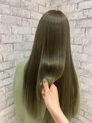 ロング カラー ヘアアレンジ EARTH 越谷店のヘアスタイル