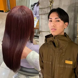 カラー パーマ ヘアアレンジ メンズ 似合わせカラー / レイヤーMADOKAのヘアスタイル