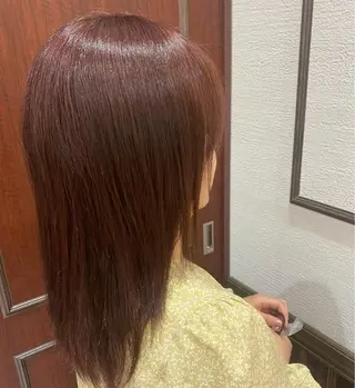 セミロング カラー 佐藤 優衣のヘアスタイル