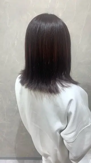 ミディアム カラー 癖毛改善縮毛矯正 /中山なかやまのヘアスタイル