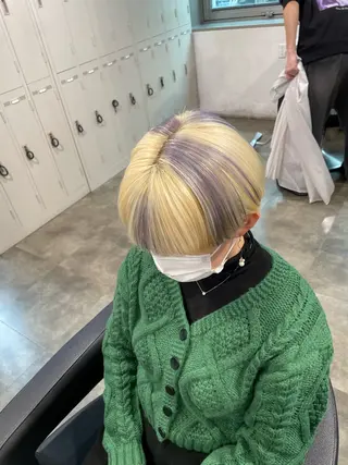 ショート カラー ハイトーン 横浜💞ミオのヘアスタイル