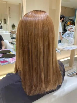 セミロング パーマ 大岩 茉愉のヘアスタイル