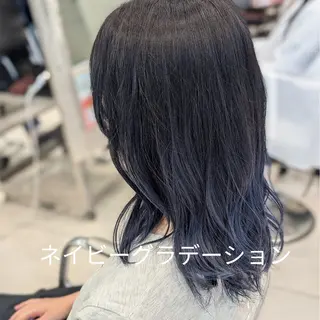 セミロング カラー 髪質改善 カミムラのヘアスタイル