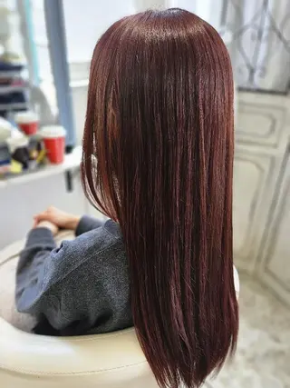 カラー ロング 熊野 タイソンのヘアスタイル