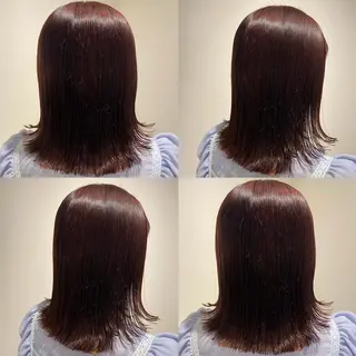 ミディアム カラー 金島 青のヘアスタイル