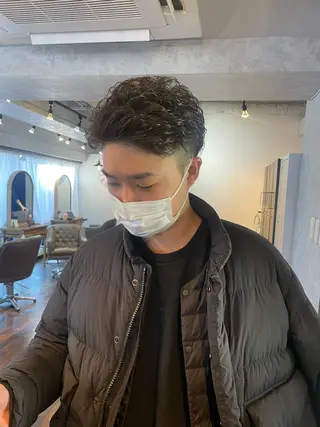 ショート パーマ メンズ メンズ専門 中島俊【朝霞】のヘアスタイル