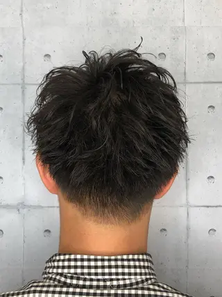ショート パーマ メンズ 北脇 健治のヘアスタイル