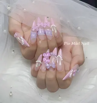 ネイル HANA 長さだしのネイルデザイン