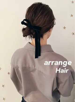 ミディアム ヘアアレンジ 市川 千夏のヘアスタイル