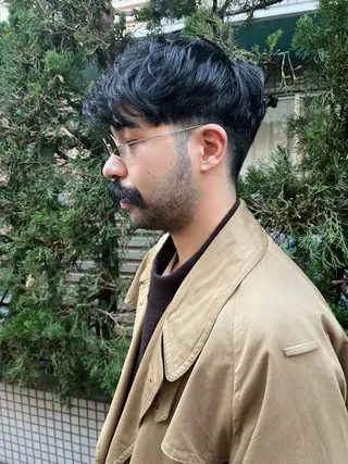 ショート パーマ 浪 一平のヘアスタイル