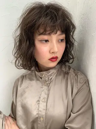 ミディアム カラー 👑満足度1000% 重村 春奈👑のヘアスタイル