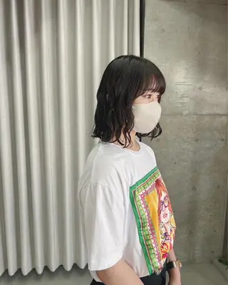 パーマ ボブパーマコテ巻き風 パーマNo1深江秀平のヘアスタイル