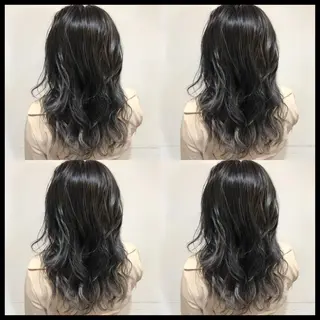 セミロング カラー 似合わせ/ブリーチ カラー.岡田友仁のヘアスタイル