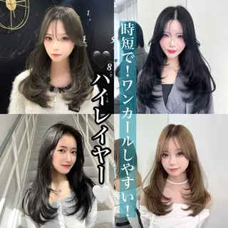 ロング レイヤー/髪質改善 縮毛/ハッシュカットのヘアスタイル