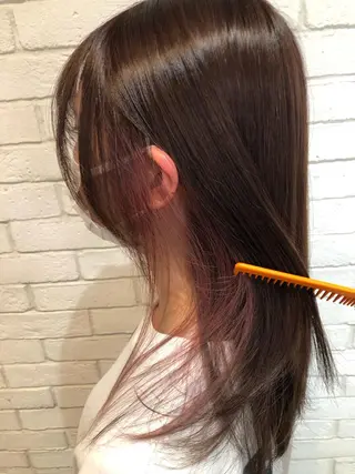 セミロング カラーアンドケアリタ kitamuuuのヘアスタイル