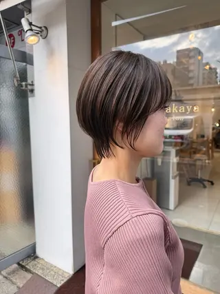 ショート カラー 安永 涼のヘアスタイル