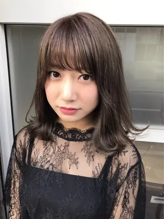 ミディアム カラー ヘアアレンジ NORME経堂 nonのヘアスタイル