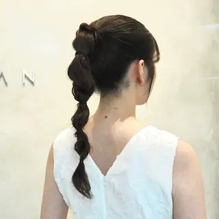 ロング レイヤーカット🪄 ヘアセット🪄シホのヘアスタイル