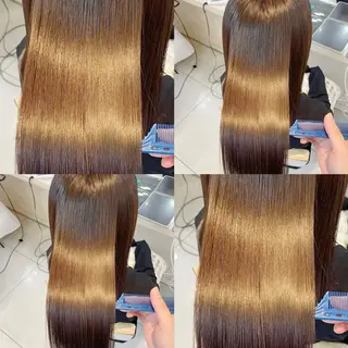 ロング 💙mai🫧 縮毛矯正・ハイライトのヘアスタイル