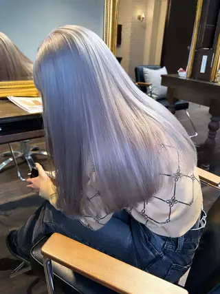 ロング カラー ヘアアレンジ 髪質改善/レイヤー 縮毛矯正/ケラチン耀のヘアスタイル