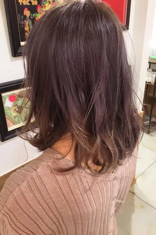 ミディアム カラー 加藤 琢也のヘアスタイル