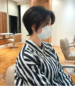 ショート カラー パーマ 🍃服部 雅哉🍃銀座◎のヘアスタイル