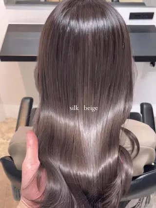 ロング カラー ボブ/ミニボブ 透明感カラーkadoのヘアスタイル