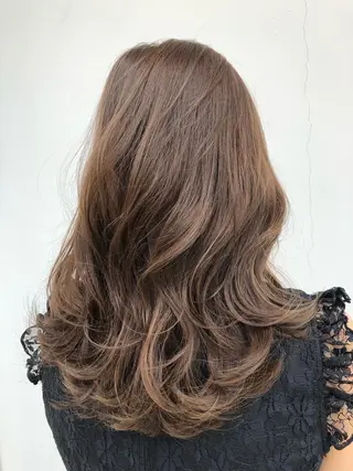 セミロング カラー パーマ 🌟 asteria アステリア🌟のマツエク・マツパデザイン