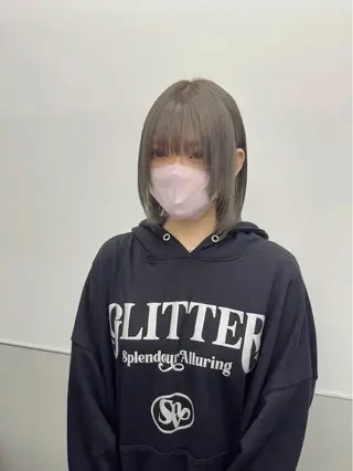 セミロング カラー 韓国ヘア🇰🇷 スズキのヘアスタイル
