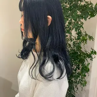 セミロング カラー 当日予約大歓迎💗 依田瑞希のヘアスタイル