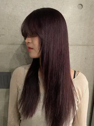 セミロング カラー 吉田一輝 外国人パーマのヘアスタイル