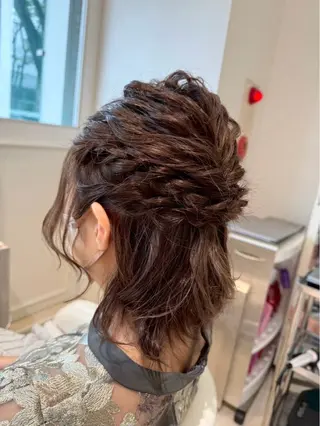 ミディアム ヘアアレンジ 林田ひより プロヘアテックのヘアスタイル