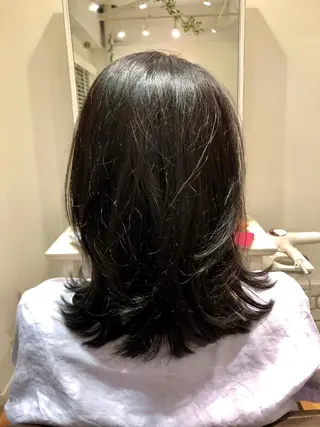 セミロング カラー BANDE 水崎 悟のヘアスタイル