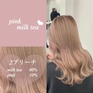 ロング カラー 履歴修正屋さん／ ブロンド／ホワイトのヘアスタイル