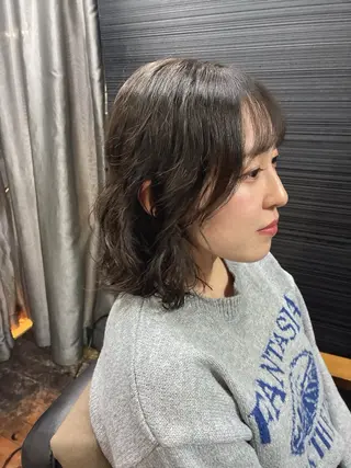 ミディアム カラー 山本 雅由のヘアスタイル