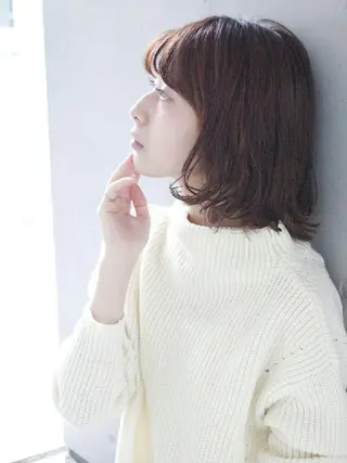 ミディアム カラー パーマ 大人ショートのスペシ ャリスト✨️井上雄輝のヘアスタイル